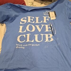❤️10/$40 New Blue Self Love Club T-Shirt Oversized